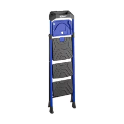 Kobalt Step Stools 3-Step 300-lb Capacity Black Steel Foldable Step Stool -Kobalt Sales Shop 17788339
