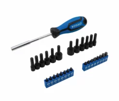 Kobalt Mechanics Tool Sets Centennial 100-Piece Standard (SAE) and Metric Combination Polished Chrome Mechanics Tool Set (1/4-in; 3/8-in) -Kobalt Sales Shop 40333064 scaled