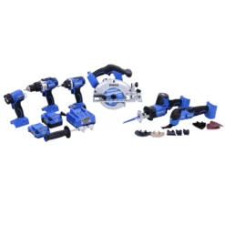 Kobalt Power Tool Combo Kits Kobalt 24V max 6-Tool 24-Volt Max Brushless Power Tool Combo Kit Case (2-Batteries Included and Charger Included) -Kobalt Sales Shop 40338468