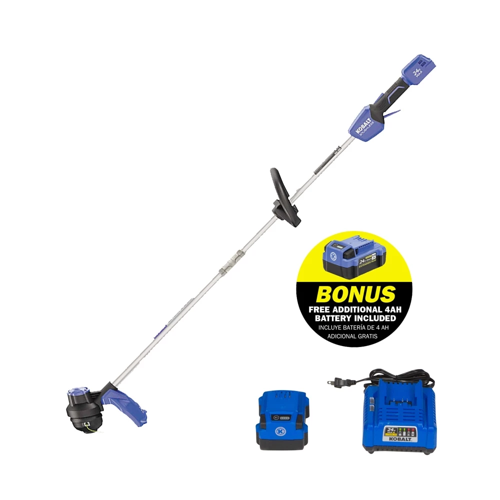 Kobalt Cordless Electric String Trimmers 24-Volt 12-in Straight Cordless String Trimmer (Battery Included) 1 Kobalt Cordless Electric String Trimmers 24-Volt 12-in Straight Cordless String Trimmer (Battery Included)