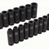 Kobalt Impact Sockets & Impact Socket Sets 16-Piece Metric 1/2-in Drive 6-Point Impact Socket Set