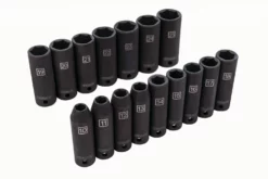 Kobalt Impact Sockets & Impact Socket Sets 16-Piece Metric 1/2-in Drive 6-Point Impact Socket Set