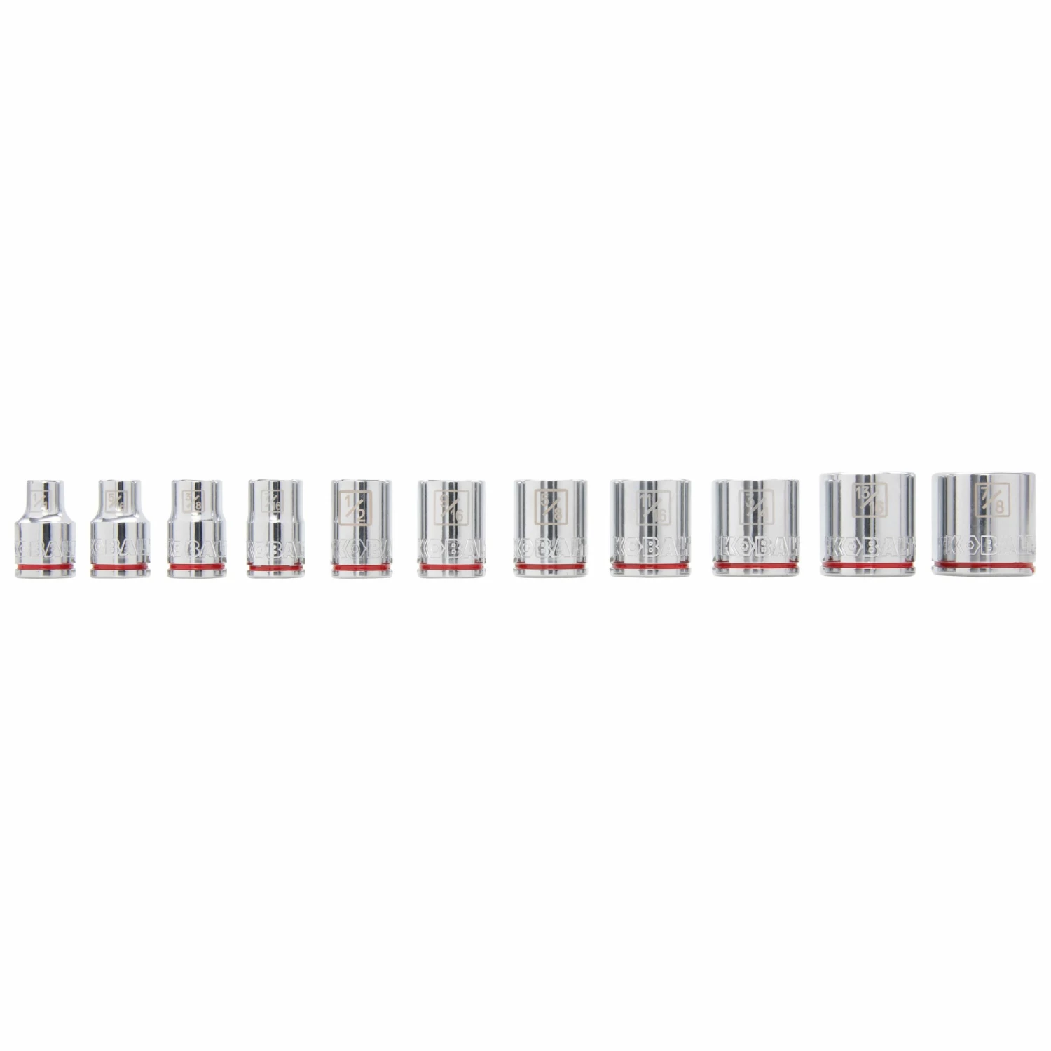 Kobalt Sockets & Socket Sets 11-Piece Standard (SAE) 3/8-in Drive 6-point Set Shallow Socket Set 1 Kobalt Sockets & Socket Sets 11-Piece Standard (SAE) 3/8-in Drive 6-point Set Shallow Socket Set