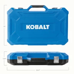 Kobalt Mechanics Tool Sets 154-Piece Standard (SAE) and Metric Combination Polished Chrome Mechanics Tool Set (1/4-in; 3/8-in) -Kobalt Sales Shop 40993770 scaled