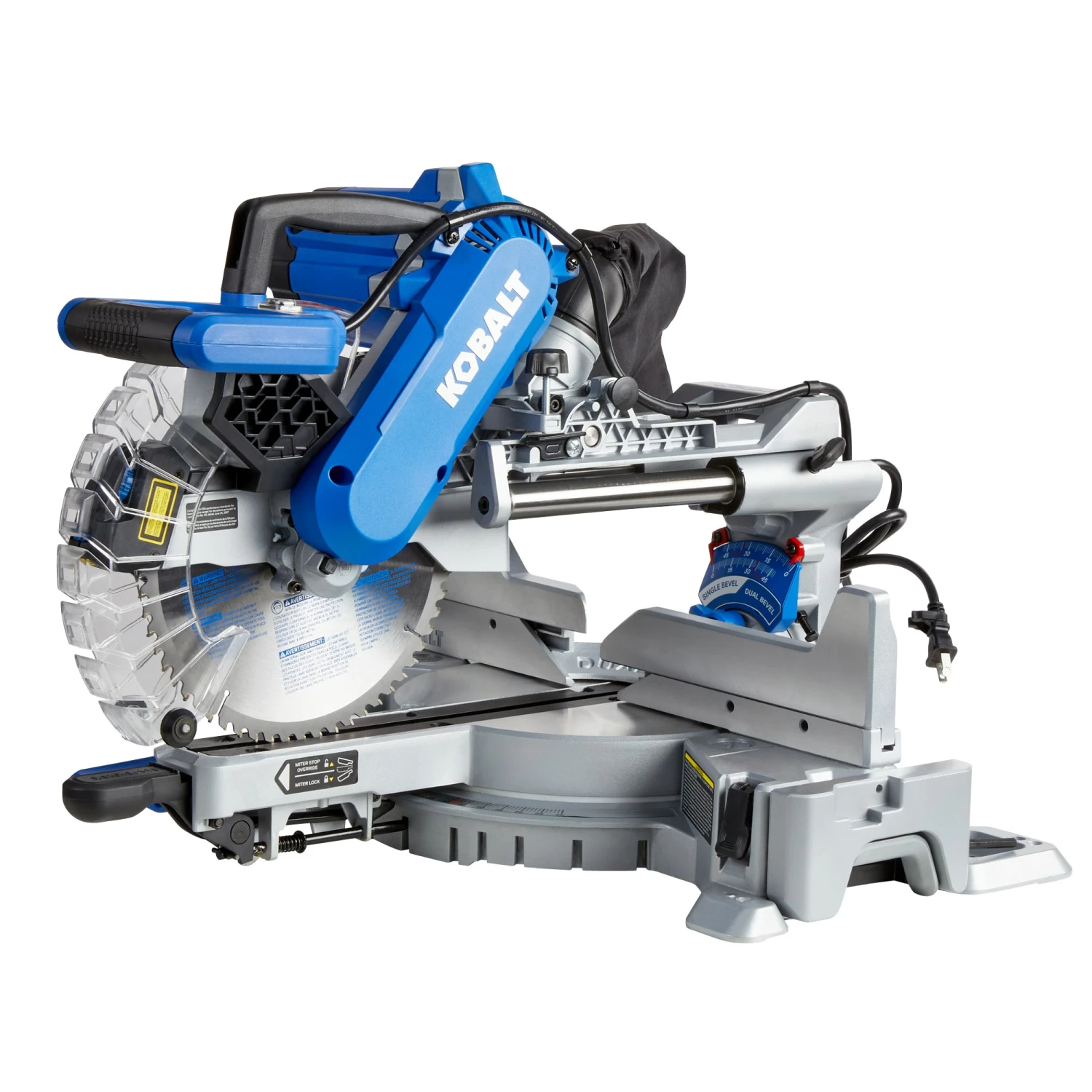 Kobalt Miter Saws 10-in 15 Amps Dual Bevel Sliding Compound Corded Miter Saw 2 Kobalt Miter Saws 10-in 15 Amps Dual Bevel Sliding Compound Corded Miter Saw - Image 2