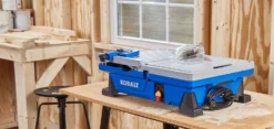 Kobalt Tile Saws 7-in 6-Amp Wet Tabletop Sliding Table Tile Saw -Kobalt Sales Shop 41973190