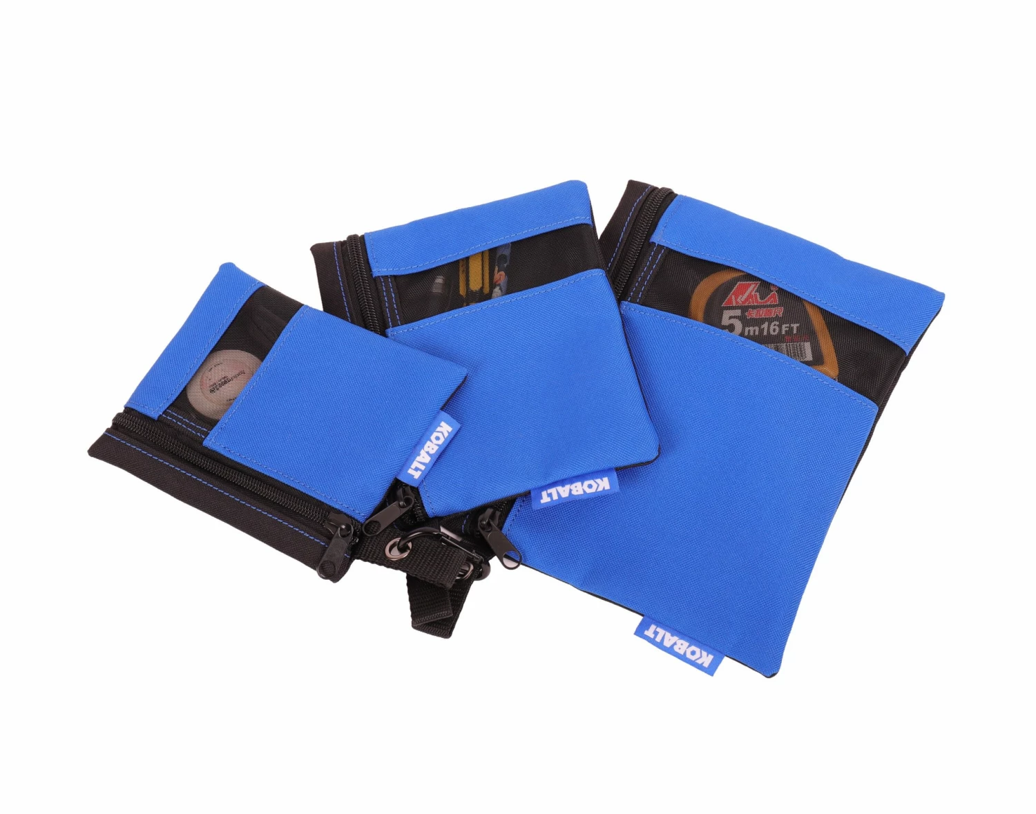 Kobalt Tool Bags Blue Black Polyester 8.5-in Accessory Tool Bag 3 Kobalt Tool Bags Blue Black Polyester 8.5-in Accessory Tool Bag - Image 3