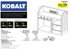 Kobalt Power Tool Combo Kits 2-Tool 24-Volt Max Brushless Power Tool Combo Kit Case (1-Battery Included and Charger Included) 13 Kobalt Power Tool Combo Kits 2-Tool 24-Volt Max Brushless Power Tool Combo Kit Case (1-Battery Included and Charger Included) -Kobalt Sales Shop 42156032
