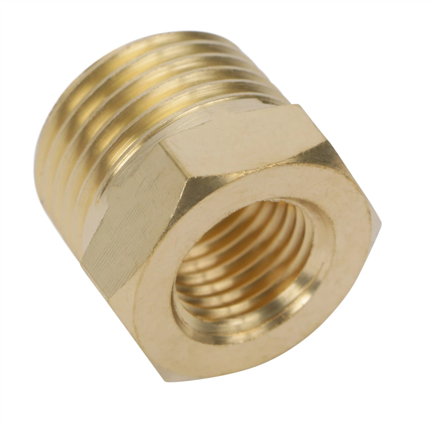 Kobalt Air Compressor Fittings NPT Brass Bushing Adapter 1/2-in (M) x 1/4-in (F) 2 Kobalt Air Compressor Fittings NPT Brass Bushing Adapter 1/2-in (M) x 1/4-in (F) - Image 2