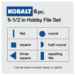 Kobalt Files 5.5-in Smooth File Set File -Kobalt Sales Shop 42253310