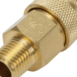 Kobalt Air Compressor Fittings Brass NPT Coupler (M) 1/4-in Universal -Kobalt Sales Shop 42260948