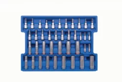 Kobalt Mechanics Tool Sets 250-Piece Standard (SAE) and Metric Combination Polished Chrome Mechanics Tool Set (1/4-in; 3/8-in) -Kobalt Sales Shop 42394139 scaled