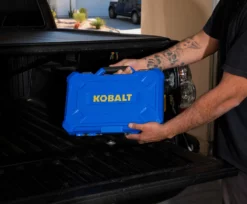 Kobalt Mechanics Tool Sets Centennial 100-Piece Standard (SAE) and Metric Combination Polished Chrome Mechanics Tool Set (1/4-in; 3/8-in) -Kobalt Sales Shop 42394146 scaled