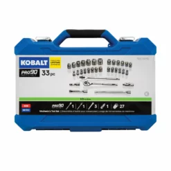 Kobalt Mechanics Tool Sets 33-Piece Standard (SAE) and Metric Combination Polished Chrome Mechanics Tool Set (1/2-in;) 14 Kobalt Mechanics Tool Sets 33-Piece Standard (SAE) and Metric Combination Polished Chrome Mechanics Tool Set (1/2-in;) -Kobalt Sales Shop 42488302 scaled