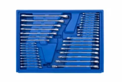 Kobalt Mechanics Tool Sets 250-Piece Standard (SAE) and Metric Combination Polished Chrome Mechanics Tool Set (1/4-in; 3/8-in) -Kobalt Sales Shop 42702394 scaled