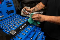 Kobalt Mechanics Tool Sets 250-Piece Standard (SAE) and Metric Combination Polished Chrome Mechanics Tool Set (1/4-in; 3/8-in) -Kobalt Sales Shop 42702397 scaled