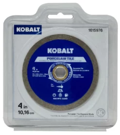 Kobalt Diamond Saw Blades 4-in Wet or Dry Porcelain Continuous Diamond Saw Blade -Kobalt Sales Shop 43538972