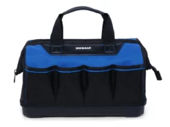 Kobalt Tool Bags Hard Bottom Black/Blue Polyester 14-in Zippered Tool Bag