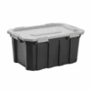 Kobalt Plastic Storage Totes X-large 24-Gallon (96-Quart) Grey Tote Latching Lid