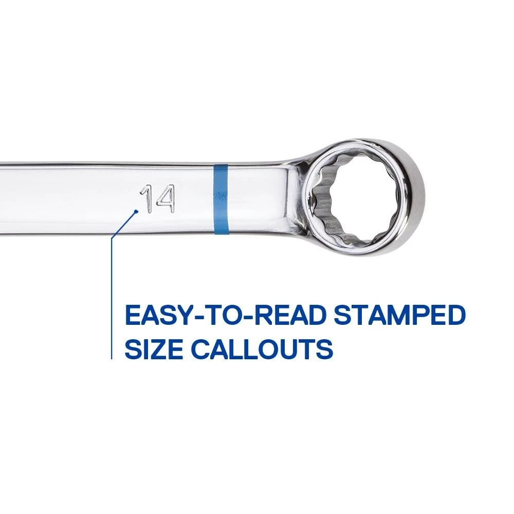 Kobalt Combination Wrenches & Sets 11-Piece Set 12-point Metric Standard Combination Wrench Set 4 Kobalt Combination Wrenches & Sets 11-Piece Set 12-point Metric Standard Combination Wrench Set - Image 4