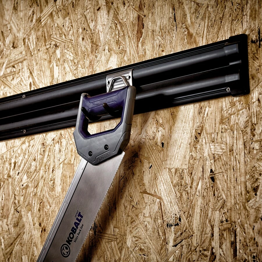 Kobalt Slatwall & Rail Storage Systems 32-in Black Plastic Multipurpose Storage Rail 4 Kobalt Slatwall & Rail Storage Systems 32-in Black Plastic Multipurpose Storage Rail - Image 4