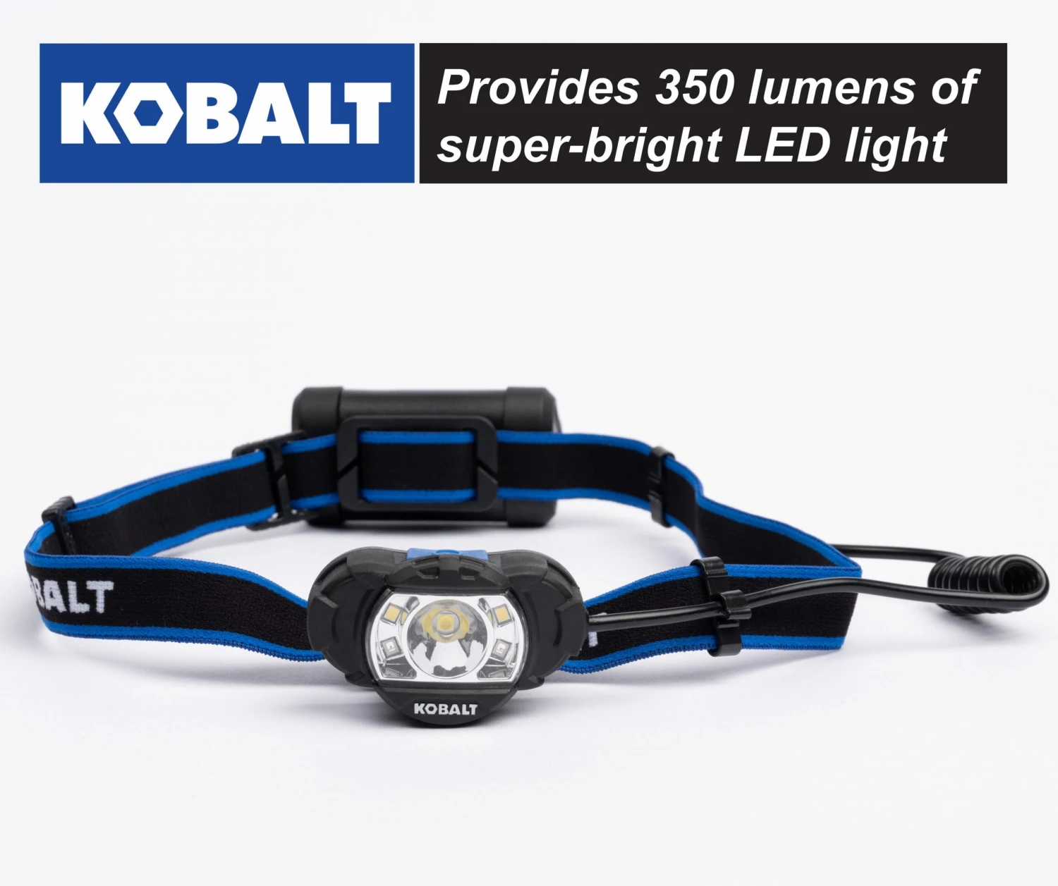 Kobalt Headlamps 350-Lumen LED Headlamp (Battery Included) 1 Kobalt Headlamps 350-Lumen LED Headlamp (Battery Included)