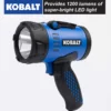Kobalt Flashlights 1200-Lumen LED Rechargeable Spotlight Flashlight