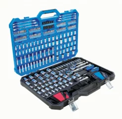 Kobalt Mechanics Tool Sets 309-Piece Standard (SAE) and Metric Combination Polished Chrome Mechanics Tool Set (1/4-in; 3/8-in) -Kobalt Sales Shop 44194578 scaled