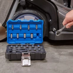 Kobalt Mechanics Tool Sets 20-Piece Standard (SAE) and Metric Combination Polished Chrome Mechanics Tool Set (1/4-in) 11 Kobalt Mechanics Tool Sets 20-Piece Standard (SAE) and Metric Combination Polished Chrome Mechanics Tool Set (1/4-in) -Kobalt Sales Shop 44282274