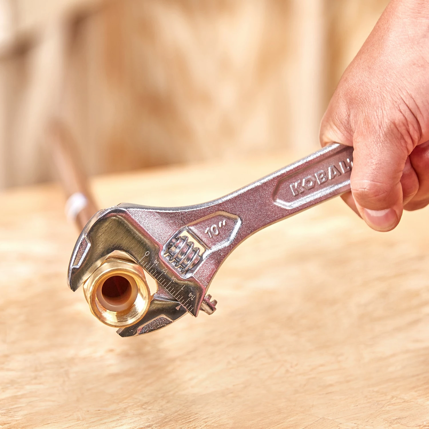 Kobalt Adjustable Wrenches 10-in Steel Adjustable Wrench 4 Kobalt Adjustable Wrenches 10-in Steel Adjustable Wrench - Image 4