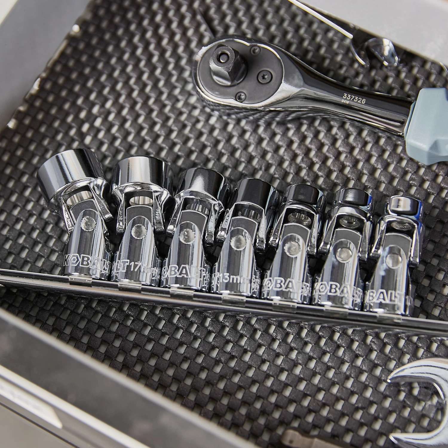 Kobalt Sockets & Socket Sets 7-Piece Metric 3/8-in Drive 12-point Set Shallow Socket Set 2 Kobalt Sockets & Socket Sets 7-Piece Metric 3/8-in Drive 12-point Set Shallow Socket Set - Image 2