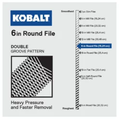 Kobalt Files 6-in Smooth Mill Round Mill File -Kobalt Sales Shop 44433770