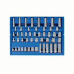 Kobalt Mechanics Tool Sets 243-Piece Standard (SAE) and Metric Combination Polished Chrome Mechanics Tool Set (1/4-in; 3/8-in) -Kobalt Sales Shop 44474230 scaled