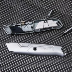 Kobalt Utility Knives Kobalt 2pk retractable utility knife 18mm 6-Blade Retractable Utility Knife with On Tool Blade Storage -Kobalt Sales Shop 44577959