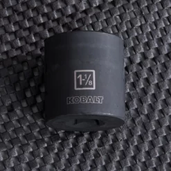 Kobalt Impact Sockets & Impact Socket Sets Standard (SAE) 1/2-in Drive 1-1/8-in 6-Point Impact Socket -Kobalt Sales Shop 44893534