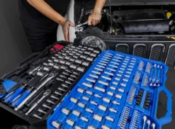 Kobalt Mechanics Tool Sets 309-Piece Standard (SAE) and Metric Combination Polished Chrome Mechanics Tool Set (1/4-in; 3/8-in) -Kobalt Sales Shop 45006291 scaled