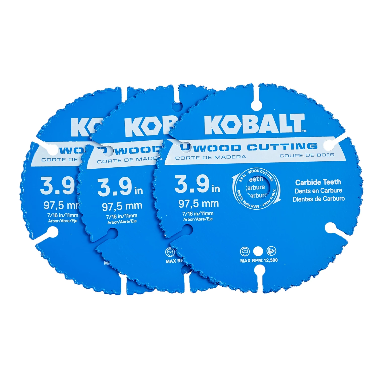 Kobalt Circular Saw Blades 3-Pack 4-in Set High-speed Steel Circular Saw Blade Set 3 Kobalt Circular Saw Blades 3-Pack 4-in Set High-speed Steel Circular Saw Blade Set - Image 3