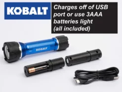 Kobalt Flashlights 350-Lumen LED Rechargeable Flashlight 10 Kobalt Flashlights 350-Lumen LED Rechargeable Flashlight -Kobalt Sales Shop 45365867 scaled