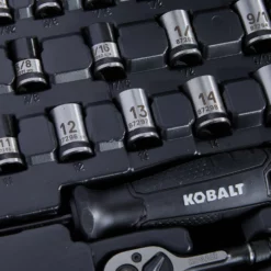 Kobalt Mechanics Tool Sets Universal 115-Piece Standard (SAE) and Metric Combination Matte Mechanics Tool Set (1/4-in; 3/8-in) 14 Kobalt Mechanics Tool Sets Universal 115-Piece Standard (SAE) and Metric Combination Matte Mechanics Tool Set (1/4-in; 3/8-in) -Kobalt Sales Shop 45373711
