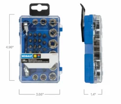 Kobalt Mechanics Tool Sets 35-Piece Standard (SAE) and Metric Combination Polished Chrome Mechanics Tool Set -Kobalt Sales Shop 45400161 scaled
