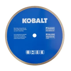 Kobalt Diamond Saw Blades 10-in Wet Porcelain Tile Diamond Saw Blade -Kobalt Sales Shop 45400383