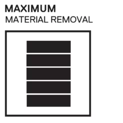 Kobalt Files 4-in Coarse Half Round Beaver File -Kobalt Sales Shop 45419753