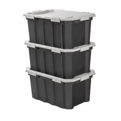 Kobalt Plastic Storage Totes X-large 24-Gallon (96-Quart) Grey Tote Latching Lid -Kobalt Sales Shop 46358968 scaled